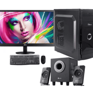 NIT PC - 02 Intel Pentium Gold G6405 8GB DDR4 128GB PCIe SSD + 1TB HDD With 21.5in Monitor